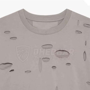 T-shirt pour homme en coton 100% délavé, nouveau design, coupe ample, imprimé, pour usage extérieur, vente en gros, vêtements de mode - Product Image 6