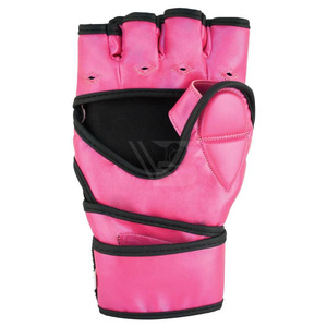 Gants de MMA professionnels personnalisés à demi-doigts en cuir, lacés, antidérapants, protection UV, pour entraînement et sparring, design personnalisable - Product Image 4