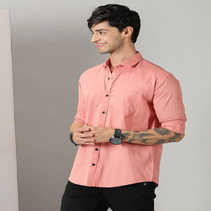 Polo d'été en coton personnalisé pour hommes, manches longues, lettres imprimées, tricoté, respirant, à carreaux, Dobby lavé, décontracté - Product Image 2