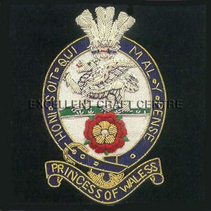 Parche Bordado de Encaje de Alta Calidad PRINCESS OF WALES, Insignia Circular de Tela para Coser, Diseño de Lujo para Prendas - Product Image 3