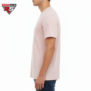 Camiseta para Hombre, Corte Regular, Estilo Casual Urbano, Ajuste Moderno, 100% Algodón, Color Sólido, Logotipo Bordado Personalizado, Ropa para Uso Diario, Venta al Por Mayor - Product Image 4