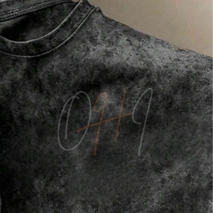 Camiseta Oversize Vintage Lavada Personalizada – Camiseta Gráfica Estilo Streetwear con Lavado Ácido – Top de Verano de Algodón Holgado Casual de Moda Hip Hop - Product Image 5