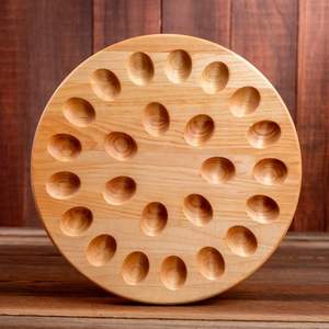 Support à œufs compact en bois, idéal pour les petites cuisines, les appartements et le stockage d'œufs frais de la ferme - Product Image 2