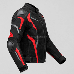 Veste en maille légère pour moto avec design ventilé, doublure confortable et poches fonctionnelles pour les motards - Product Image 6