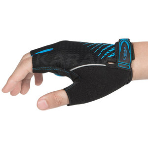 Dernier design de gants demi-doigts en cuir respirant pour l'extérieur, service OEM personnalisé, haute qualité, unisexe, fabriqué au Pakistan - Product Image 2