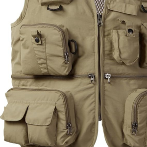 Gilet de pêche multi-poches respirant pour homme, en maille, séchage rapide, tactique, pour photographie et voyage, avec poches zippées - Product Image 4