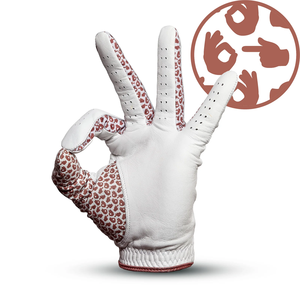 Golf <b>Glove</b> Reinforced Leather Palm Breathable Stretch Fabric Professional Golf outdoor Sports Activities anti-slip grip <b>moisture</b> - Product Image 3