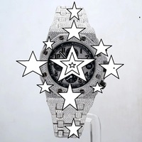 Luxuriöse Herren-Armbanduhr aus Edelstahl mit Mechanischem Chronographen, Analogem Zifferblatt, Faltschließe und 20mm Armband