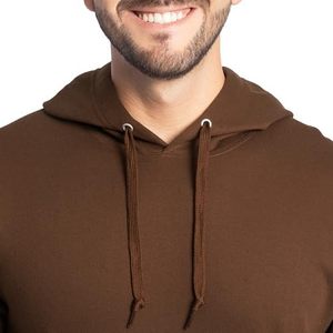 Sudadera con Capucha Marrón para Hombre, Corte Regular, Algodón French Terry, Casual, Otoño, Diseño con Bolsillos, Tejido de Punto, Manga Larga - Product Image 5