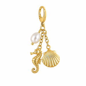 Custom Bikini Charm <b>Pendant</b> Waterproof Gold Plated Shell Ocean <b>Initial</b> Letter Swimwear Metal Charm Beach Accessory - Product Image 6