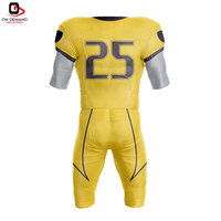 Nuevo Uniforme de Fútbol Americano Elegante y Transpirable, Diseño 100% Poliéster, Colores Personalizados, Logotipo, Calidad Premium, Identidad de Equipo