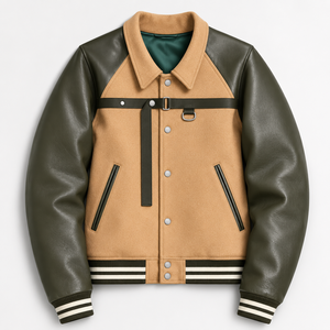 Ready to Ship <b>Fleece</b> varsity <b>jacket</b> Soft <b>Lining</b> Casual Varsity <b>Jacket</b> Custom Logo - Product Image 6