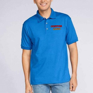 T-shirt Polo Extensible en Polyester et Spandex pour Homme, Idéal pour le Golf, l'Entraînement Quotidien et la Salle de Sport (OEM) - Product Image 1