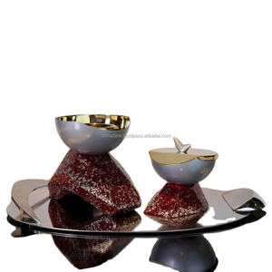 Quemador de metal árabe Bakhoor Colección de regalos Juego de incienso de aluminio árabe premium por comerciantes ZH - Product Image 1