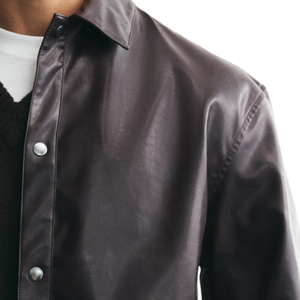 Chemise légère enduite résistante à l'eau, coupe décontractée, boutonnée, pour homme, style streetwear - Product Image 5