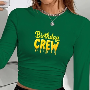 Camiseta manga larga moda mujer Birthday CREW - Product Image 4