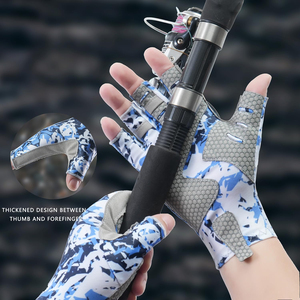 Gants de pêche sans doigts en néoprène MAX WORLD ENTERPRISES OEM avec sangle réglable antidérapante et fermeture auto-agrippante personnalisable - Product Image 5