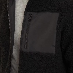 Men Premium Fleece Hoodie Heavyweight Cotton Blend Winter Pullover OEM Wholesale Bulk Supply Men's Black Fleece <b>Zip</b>-<b>Up</b> <b>Jacket</b> - Product Image 3
