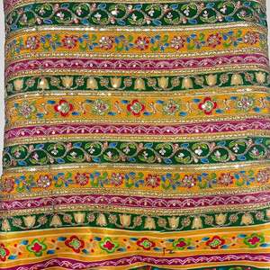 ผ้าพิมพ์ลายดีไซเนอร์ ผ้าวิสโคสเครปแท้ พิมพ์ลายดอกไม้ สำหรับตัดชุดเดรส ผ้าแฟชั่น ผ้าสำหรับชุดคุर्ติ ขายส่ง - Product Image 6