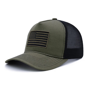 Casquette de camionneur de qualité supérieure, 5 panneaux, en maille, avec impression en relief, décontractée, pour le voyage, à fermeture snapback, unisexe, réglable, avec service OEM - Product Image 2