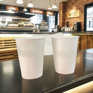 Vaso de Café Desechable de Papel PE de Pared Simple Ecológico GREEN NEST, Apto para Alimentos, con Servicio de Impresión de Logotipo Personalizado - Product Image 2