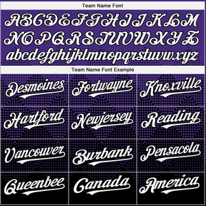 Premium Custom Baseball Jerseys Breathable Mesh Polyester Fabric OEM Embroidery Sublimation Printed Plus Size Short Purple Black - Product Image 4