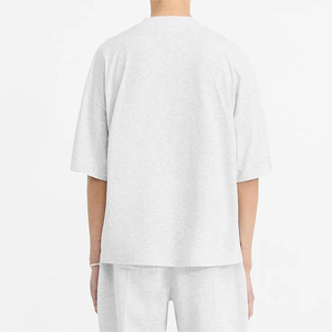 เสื้อยืดสีขาวล้วนแบบเรียบง่ายสำหรับผู้ชายขายดีที่สุด ขายส่ง เสื้อยืดแขนสั้นสไตล์คลาสสิคแบบลำลองสำหรับฤดูร้อน - Product Image 2