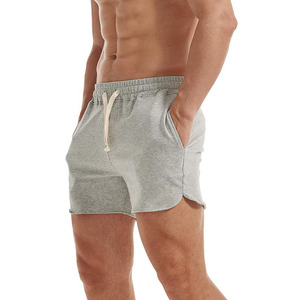 Custom Logo 100% Cotton Men's Shorts 345gsm Drawstring Sports Shorts <b>Fleece</b> <b>Joggers</b> Shorts Outdoor Casual Shorts for Men - Product Image 1
