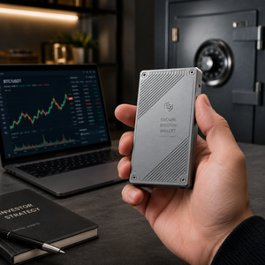 Portefeuille matériel sécurisé avec boîtier en aluminium usiné CNC, stockage à froid de <span class=keywords><strong>crypto</strong></span>-monnaies pour les investisseurs - Product Image 2