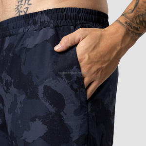 กางเกงวิ่งขาสั้นสำหรับผู้ชายกางเกงขาสั้นผ้าฟลีซแบบมีเชือกผูกสำหรับผู้ชายกางเกงขาสั้นผ้าคอตตอนออร์แกนิก - Product Image 2