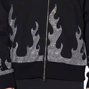 Dernier design, vêtements d'hiver pour hommes, sweat-shirts à strass de haute qualité, fabriqués au Pakistan, respirants, légers, coupe-vent, 3D - Product Image 6