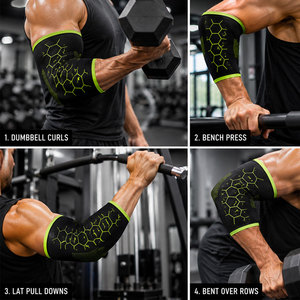 Protège-coudes durables en néoprène extensible, adaptés au fitness, aux exercices de musculation et aux performances sportives, prix de gros - Product Image 6