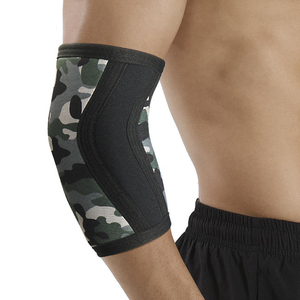 Manchons de coude en néoprène imprimé camouflage gris pour la musculation, la presse à banc et l'haltérophilie tactique – Vente en gros - Product Image 4