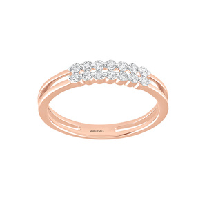 Bague de fiançailles classique en or rose avec diamant naturel taillé pour femme, idéale pour mariage et cadeau, disponible en or 10K, 14K, 18K, argent 925, 935 - Product Image 2