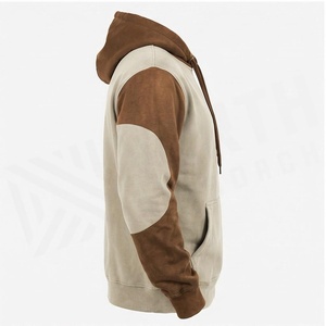 Men's Hooded Fleece Sweatshirt With Front Pocket And Letter Logo <b>Raglan</b> Sleeve Casual Autumn Wear - Product Image 3