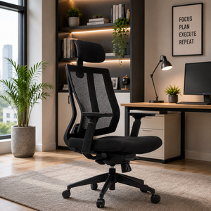 Ergonomic Mesh Office Chair with Adjustable Armrest and Headrest Swivel <b>Desk</b> Chair for Home Office Contemporary Design - Product Image 1