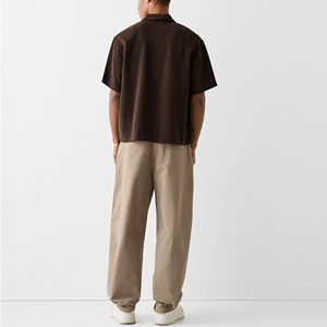 Custom Logo Casual <b>Short</b> Sleeve 100 Percent Rayon <b>Tailored</b> Boxy Fit Shirts for <b>Men</b> - Product Image 2