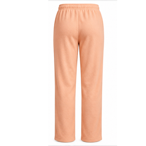 Pantalones de chándal personalizados de felpa de melocotón de pierna recta con cintura elástica con cordón, ajuste relajado, suaves, informales, para descansar, ropa al por mayor - Product Image 3