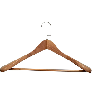 Cintre à vêtements en bois massif à épaules larges, personnalisable avec logo, pour enfants et magasins de vêtements, en promotion - Product Image 4