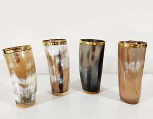 Polished Organic Material Animal Drinking Horn Glass Wine Cup Molding Natural Shape Beer Glass Tableware Drink Accessories - Product Image 4