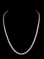 Collier tennis en diamant CVD Pure Brilliance serti clos en argent 925, 15-16 carats, élégance intemporelle, bijoux pour le tapis rouge