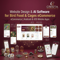 Kuş Yemleri ve Kafesleri için Web Sitesi Tasarım Yapay Zeka Yazılımı Android iOS Mobil Uygulamalar WordPress Shopify Eklentisi Yapay Zeka Yazılımı E-ticaret