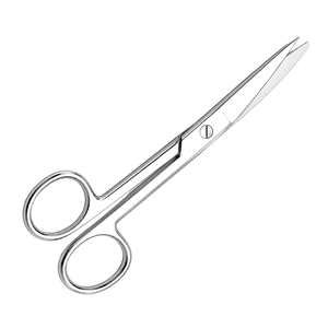 Ciseaux chirurgicaux utilitaires à lame courbée manuelle pour une coupe contrôlée, une dissection et une utilisation en salle d'opération médicale - Product Image 4