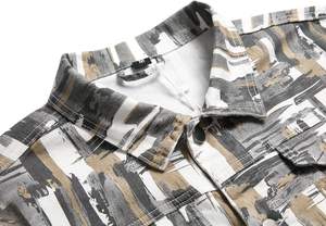 Veste en jean imprimée camouflage pour l'hiver, durable, décontractée, longueur mi-cuisse, effet usé, style urbain, pour occasions formelles et streetwear, respirante - Product Image 4