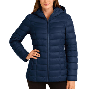 Casual Trendy Fashion Wear Lightweight Women Puffer <b>Jacket</b> Soft <b>Leather</b> Fabric New Breathable <b>Long</b> Sleeve Women Puffer <b>Jacket</b> - Product Image 2