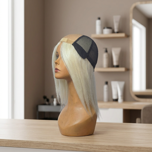 Short 130% Density Average Size Human Hair <b>Wigs</b> <b>half</b> <b>wig</b> remy hair made in bangladesh taz hair bd indian hair virgin hair <b>wig</b> - Product Image 6