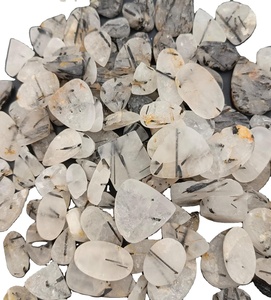 Cabujón de Cuarzo Rutilado Negro Natural al Mejor Precio |   Piedras Sueltas de Cuarzo Rutilo para Joyería |   Proveedor Mayorista - Product Image 4