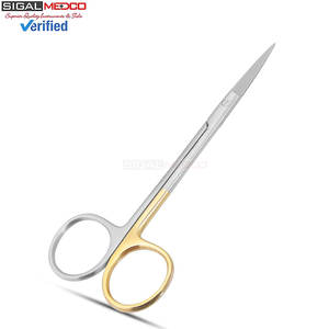 ชุดกรรไกรผ่าตัดขนาดเล็กไอริส 4.5 นิ้ว แบบตรง CVD ใบมีดหยัก Super-Cut ปลายแหลมละเอียด เครื่องมือผ่าตัดสำหรับตัดเยื่อหนัง ตัดเยื่อช้ำ และเย็บแผล - Product Image 3