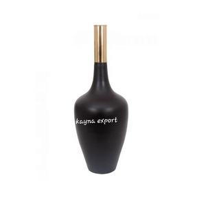 Grande bouteille en métal forme laiton Antique fini martelé Style fleur Vase coin mur décoration artisanat métal fleur approvisionnement - Product Image 6