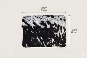 Funda Protectora para Laptop de Cuero con Pelo, Hecha a Mano, de Piel de Vaca, con Logotipo Personalizado LHLS-0008, Venta al Por Mayor - Product Image 6